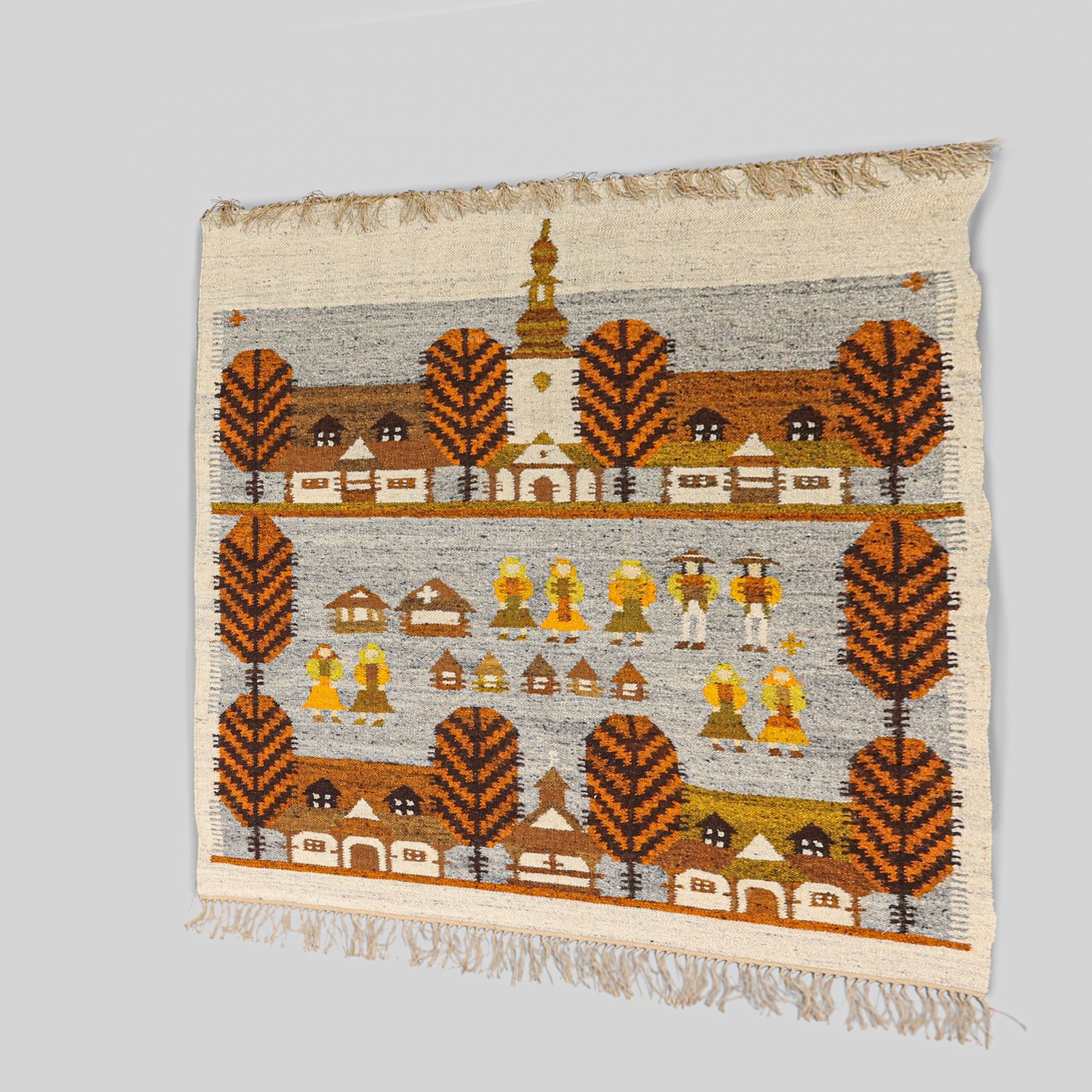 Maria Bujakowa Kilim "Jarmark Podhalanski", 1940s. photo for sale