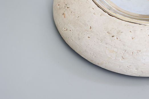 Mid Century Travertine Catchall By Fratelli Mannelli, 1970s. photo 143.0