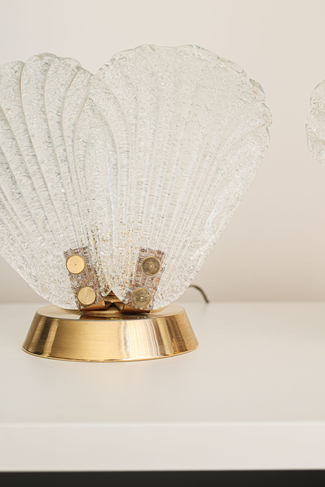 Set Of 2 Murano Glass Table Lamps, Italy, 1980s. photo vintage