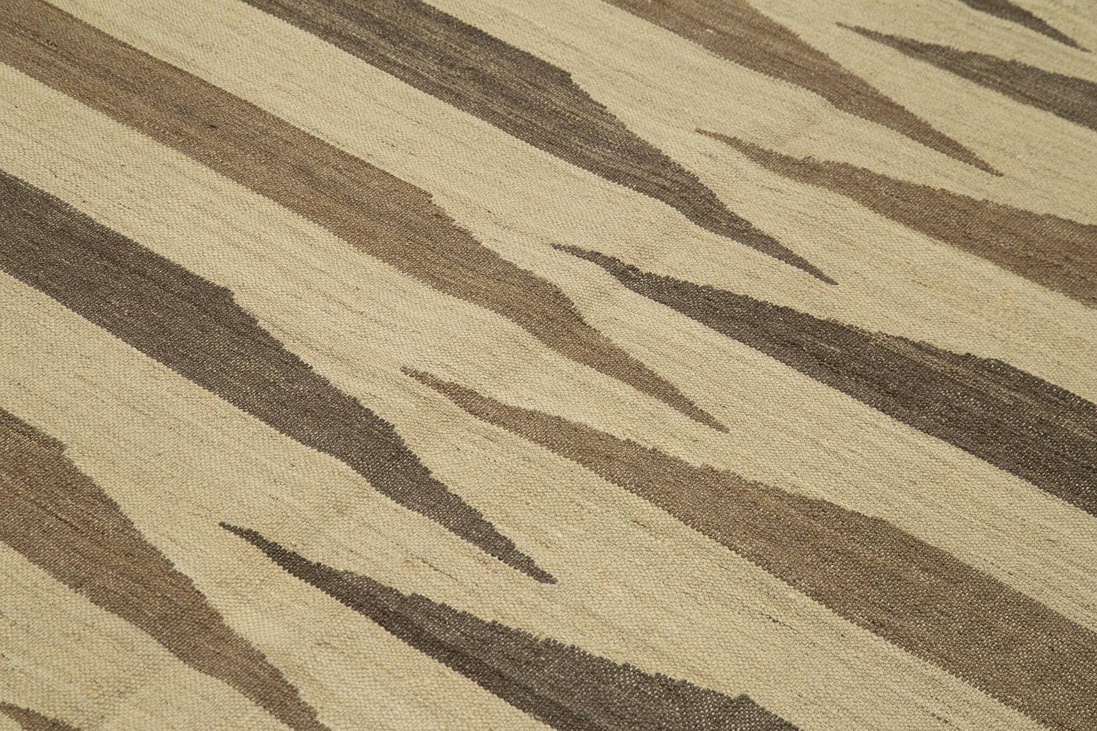 Tapis kilim contemporain beige 6x8   30105 photo 711.0