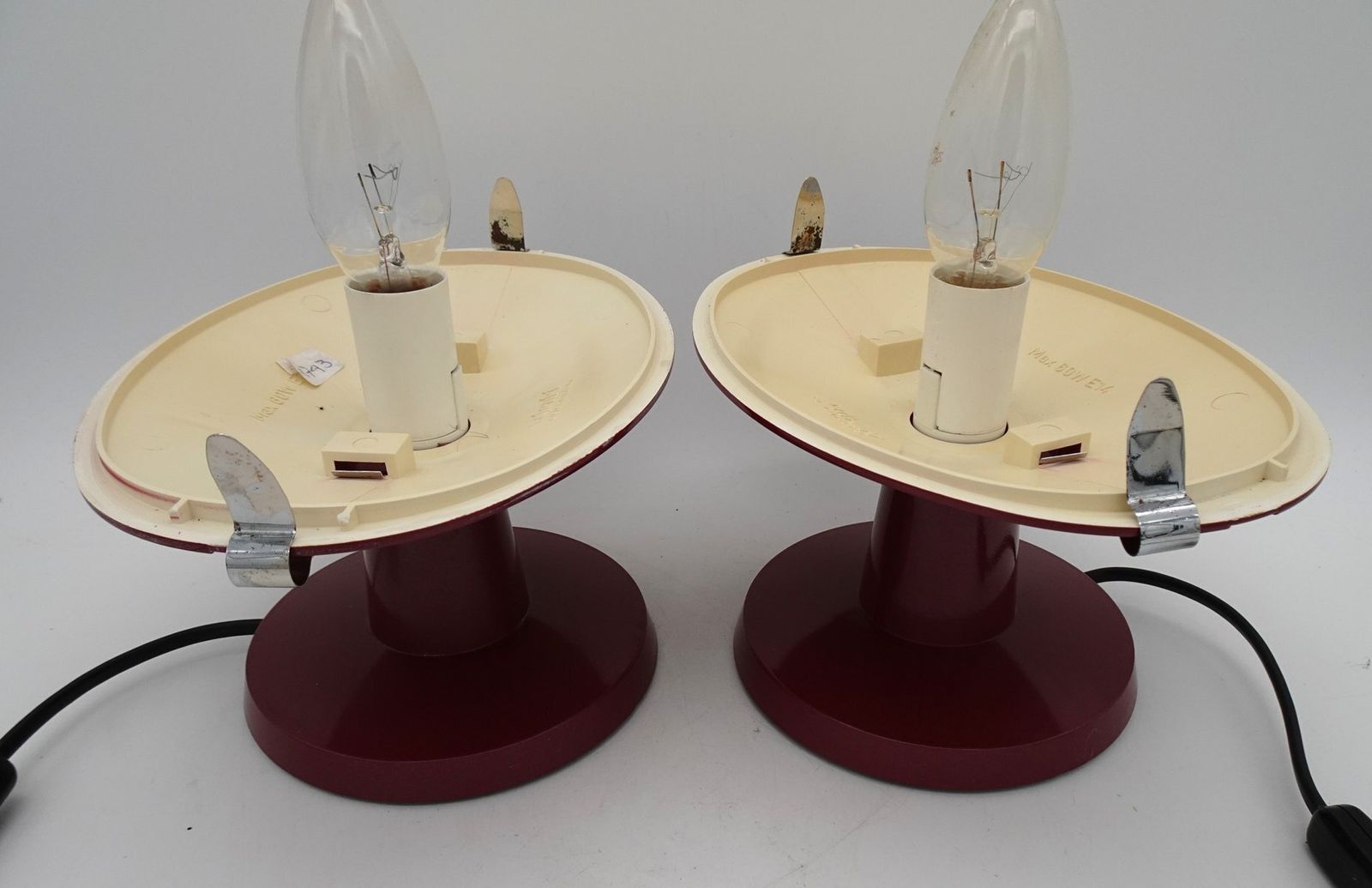 photo vinterior Dolly Table Or Bedside Lamps From Valenti Luce, Milan, 1980s, Set Of 2