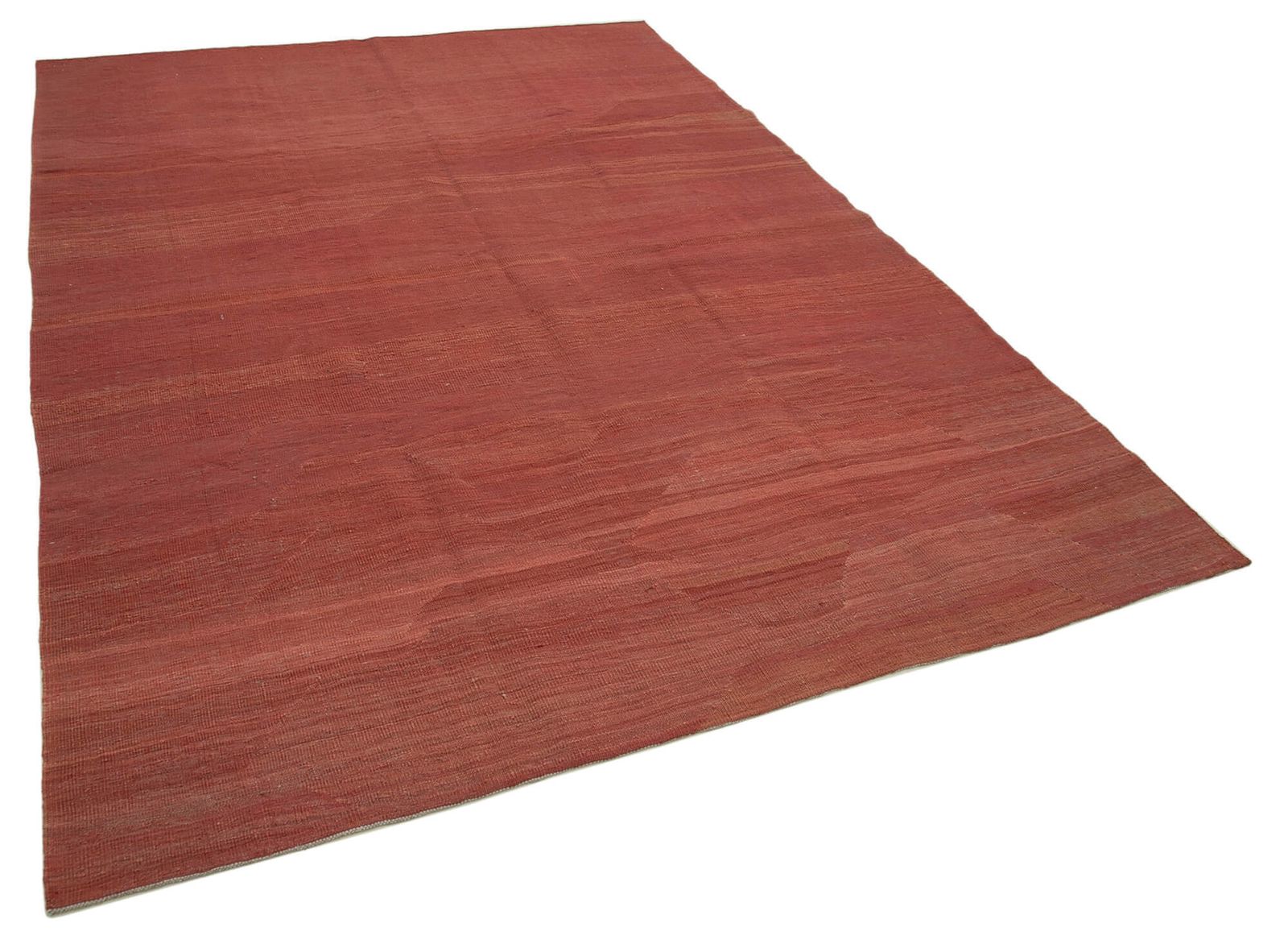 Tapis kilim contemporain rouge 7x9   30123 photo furniture