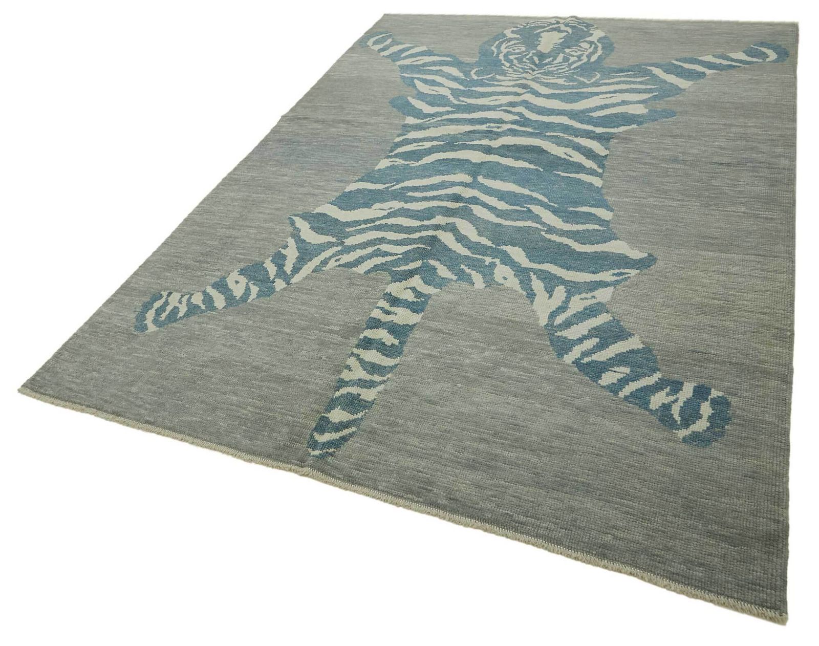 7x10 Hand Knotted Tiger Oushak Rug   46694 photo for sale