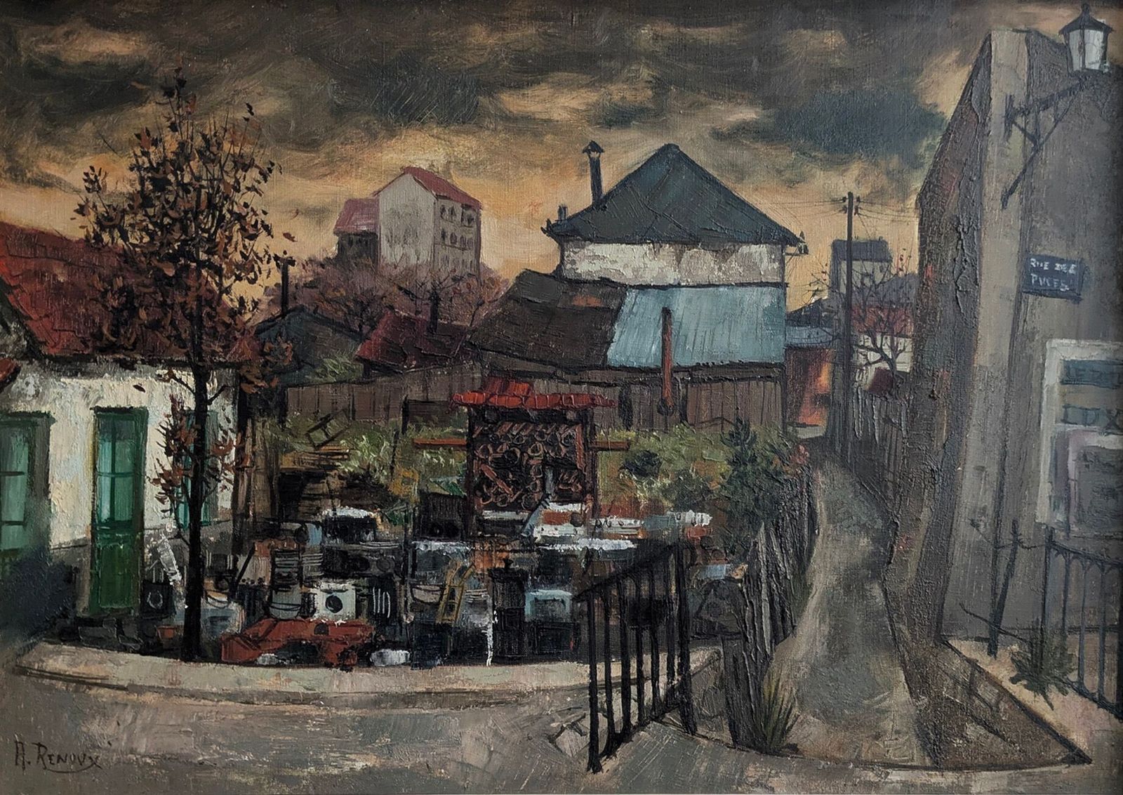 'Passage Du 1er Mai, Rue Des Puces' By André Renoux (1939 2002) photo furniture