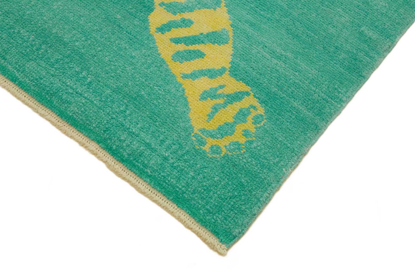 6x8 Handgeknoopt Tijger Oushak Vloerkleed   46717 photo Textiel