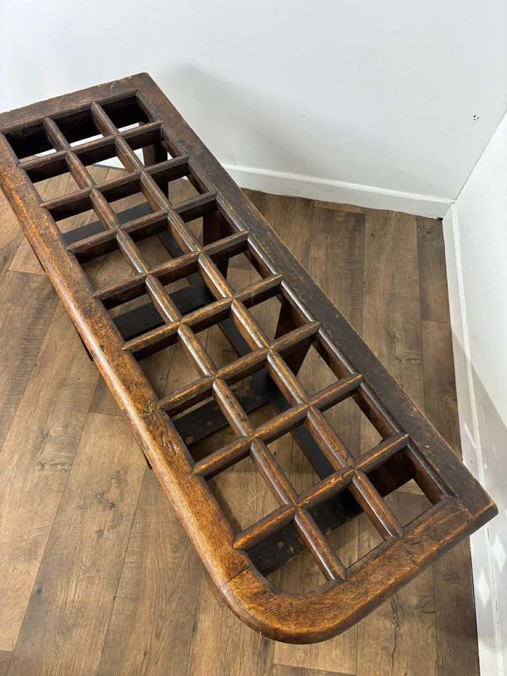 539.0 Edwardian Oak Luggage Stand photo