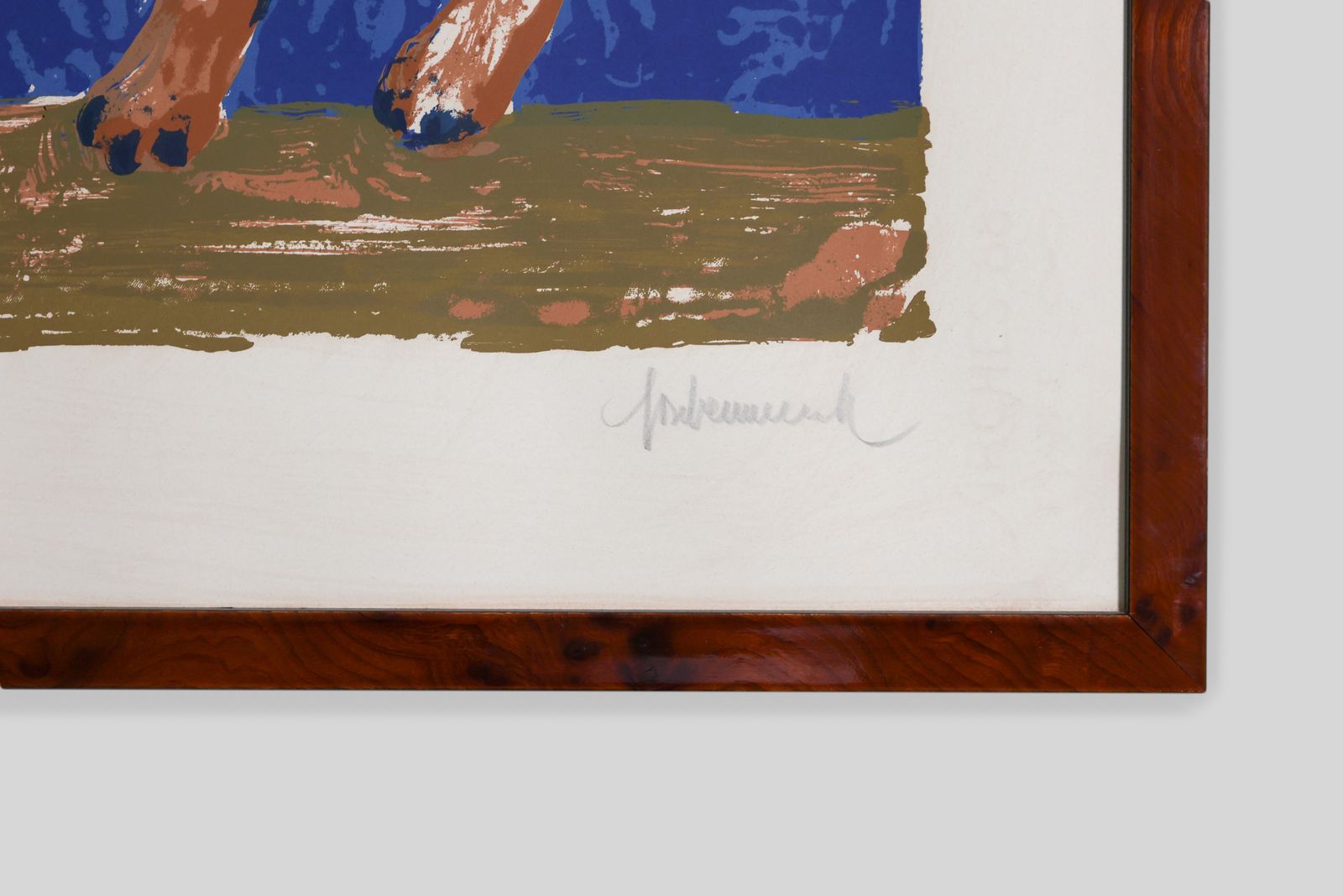 Lithographie par Jose Vermeersch photo vintage