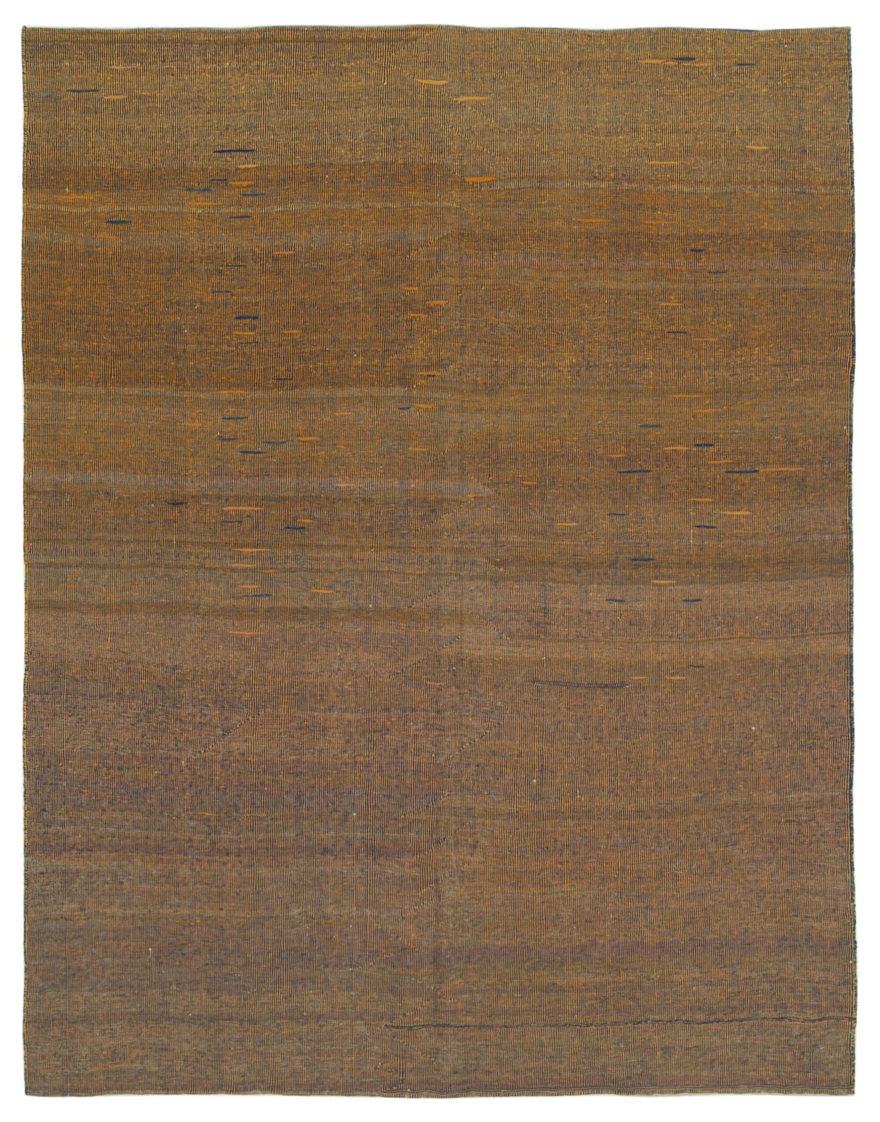 Tapis kilim contemporain brun, 8x10