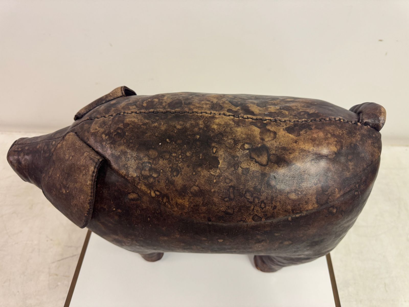 photo furniture Vintage Leather Pig By Dimitri Omersa For Liberty And Abercrombie And Fitch