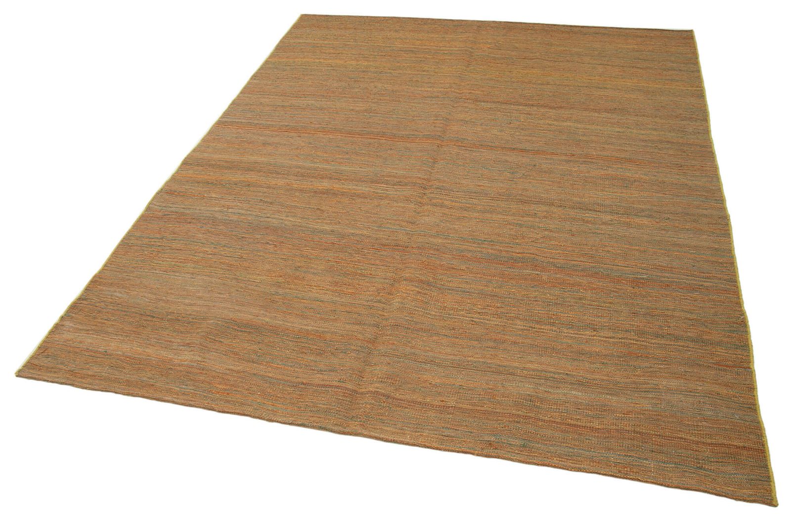 Tapis Kilim contemporain orange, 6x8 photo for sale