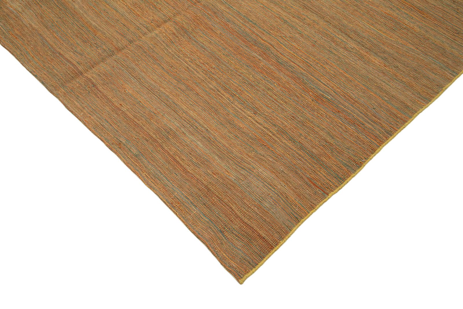 Tapis Kilim contemporain orange, 6x8 photo Textiles