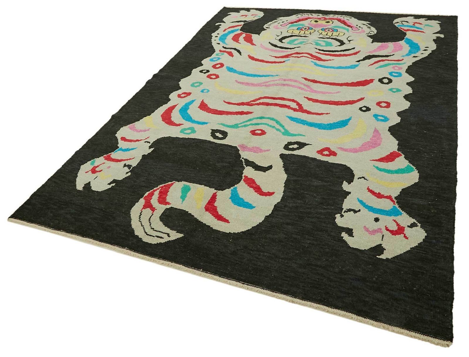 Tapis Oushak Tiger noué à la main, 7x10 photo for sale