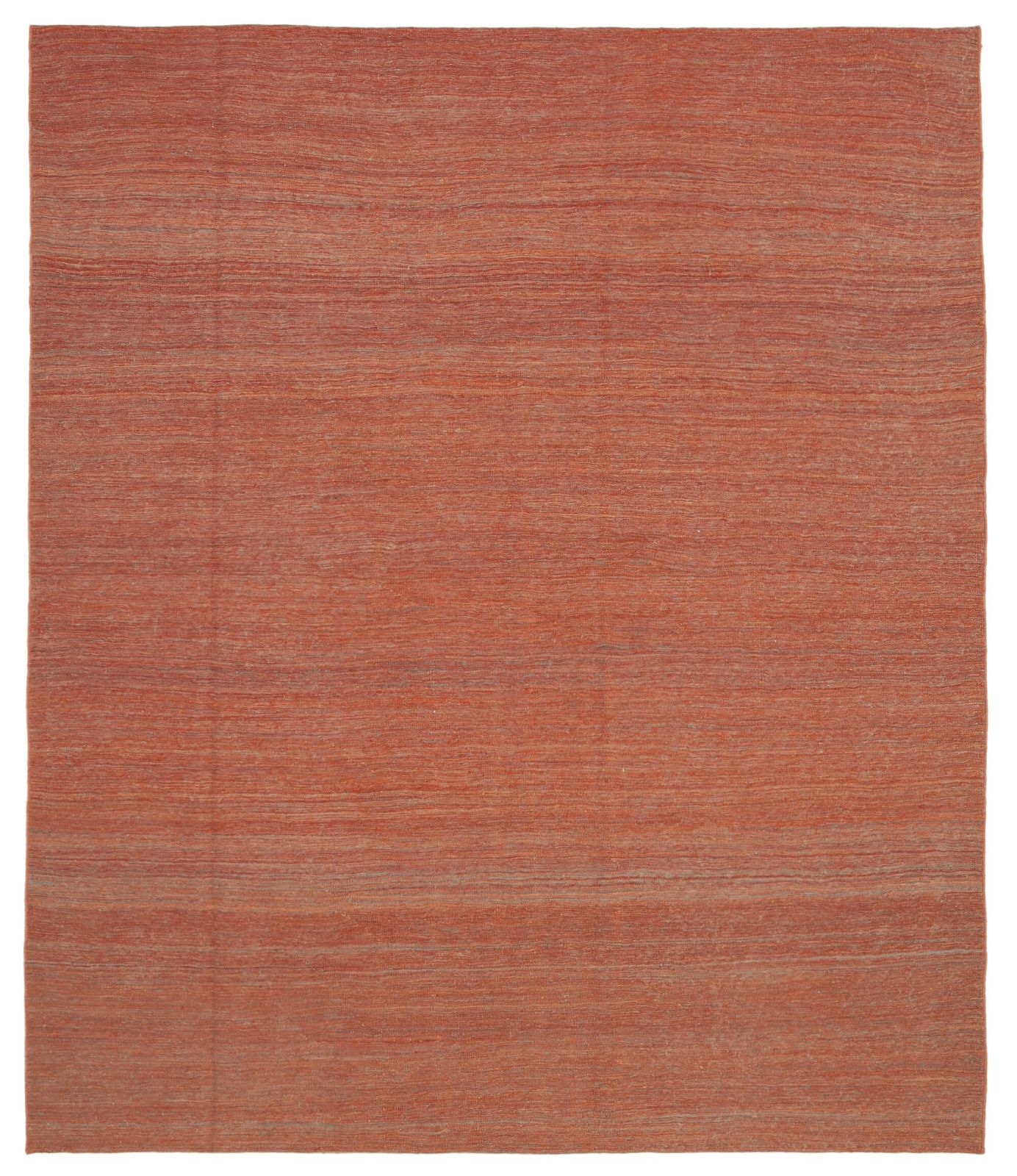 Tapis Kilim contemporain rouge, 8x9