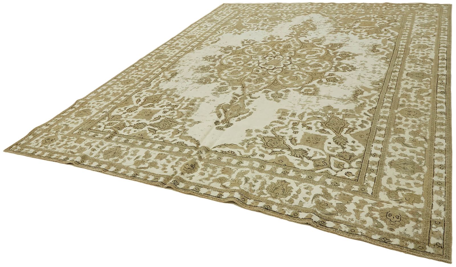 Tapis vintage grand format beige, 10x12 photo for sale