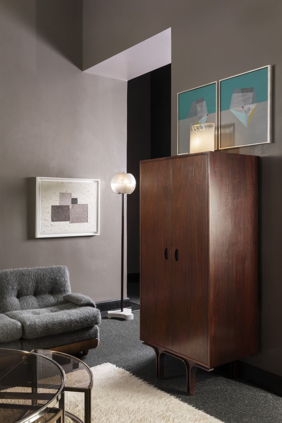Gianfranco Frattini, Rosewood Armoire For Bernini, Italy 1960s photo vinterior