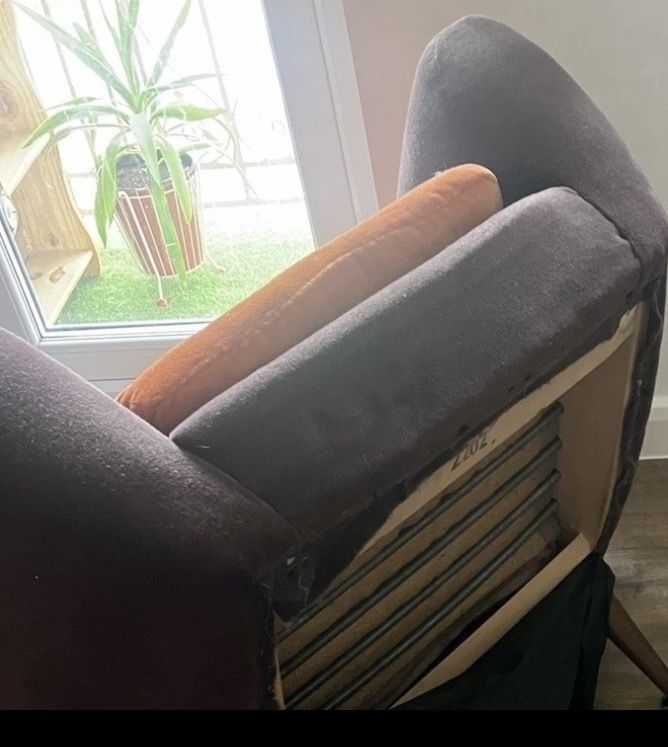photo vintage Armstrong Cork Company London Vintage Mid Century 3 Piece Sofa Settee Suite Rare