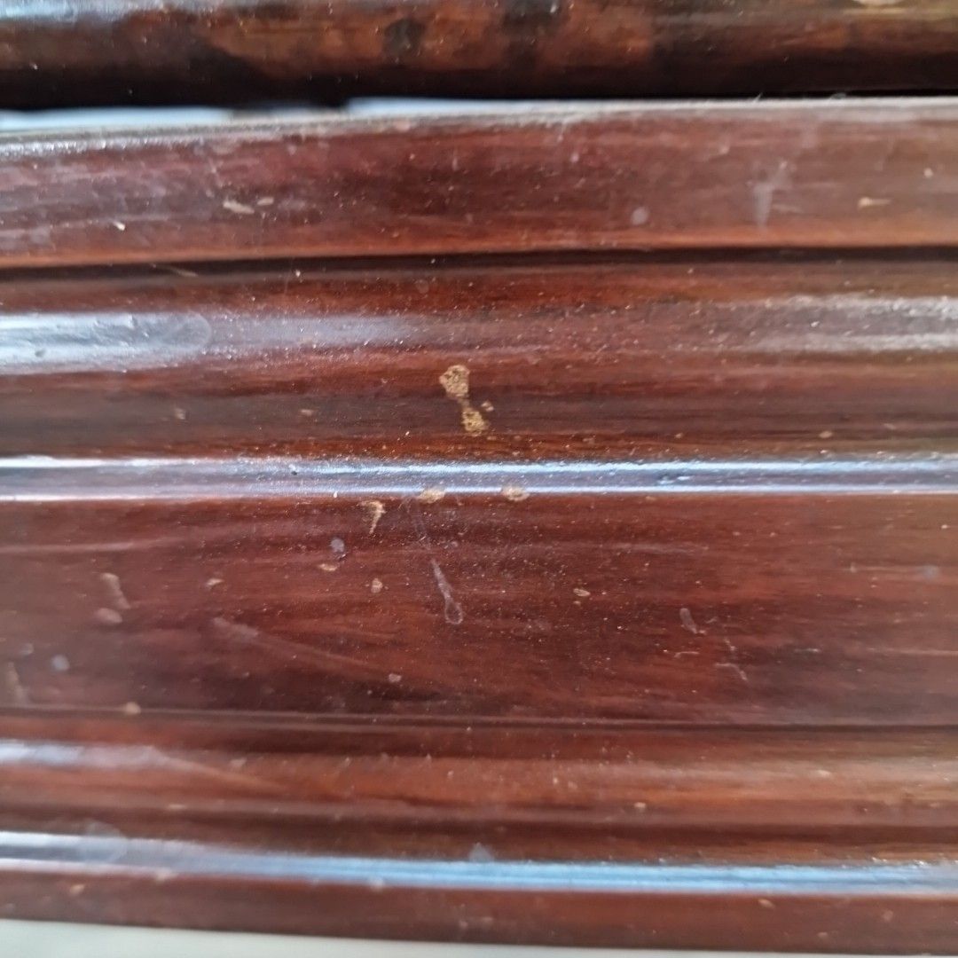 photo vintage Antique Wooden Piano Stool Upholstered Storage Music Seat Vintage Carved