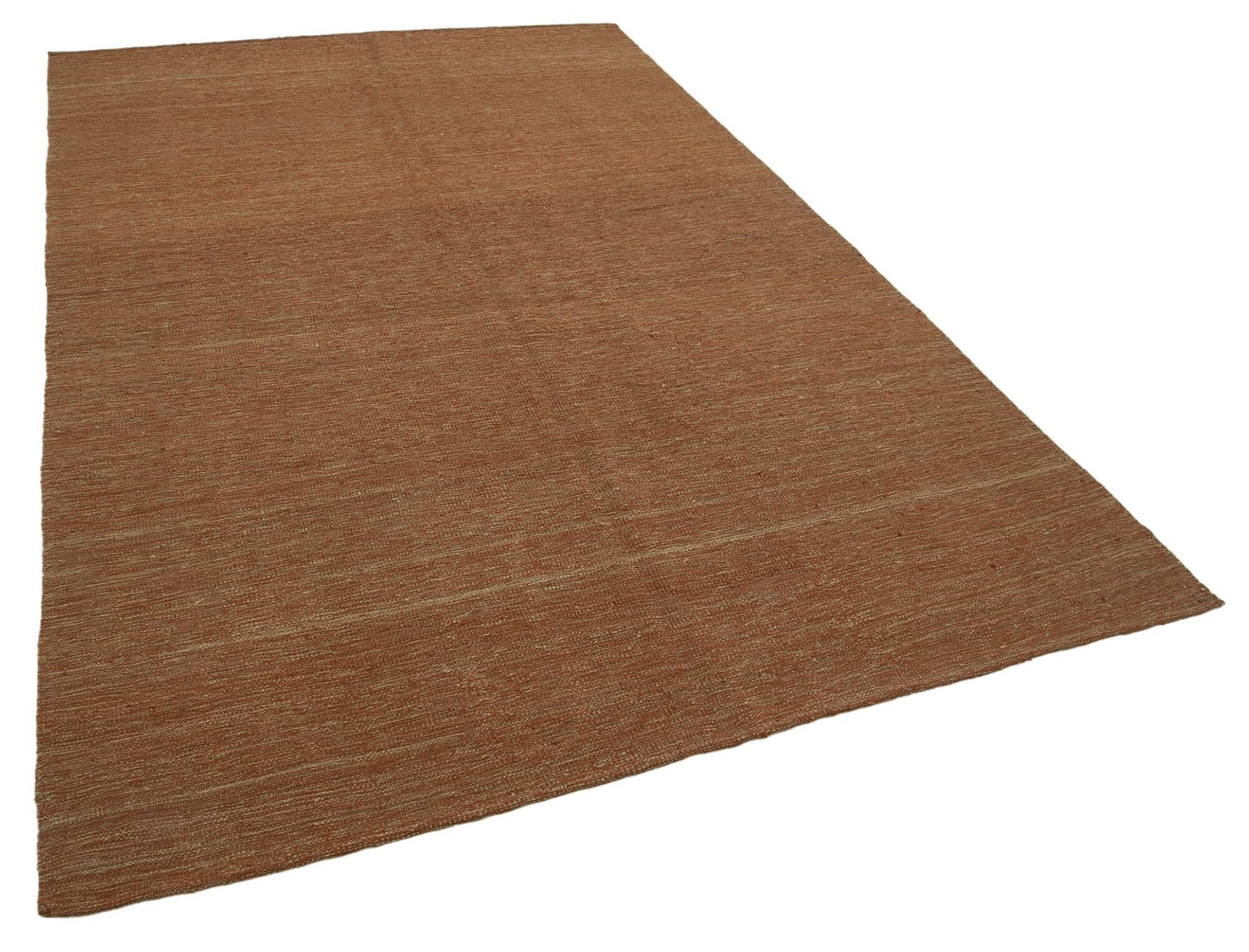 6x10 Oranje Eigentijds Kelim Vloerkleed photo furniture