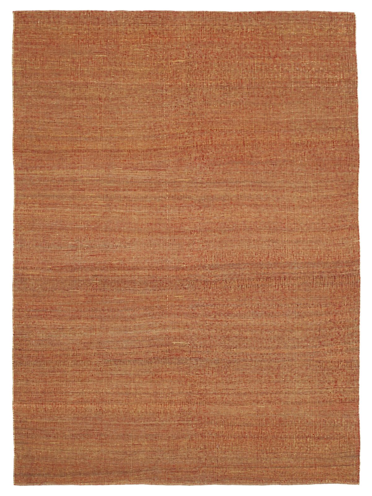 6x9 Oranje Eigentijds Kilim Vloerkleed
