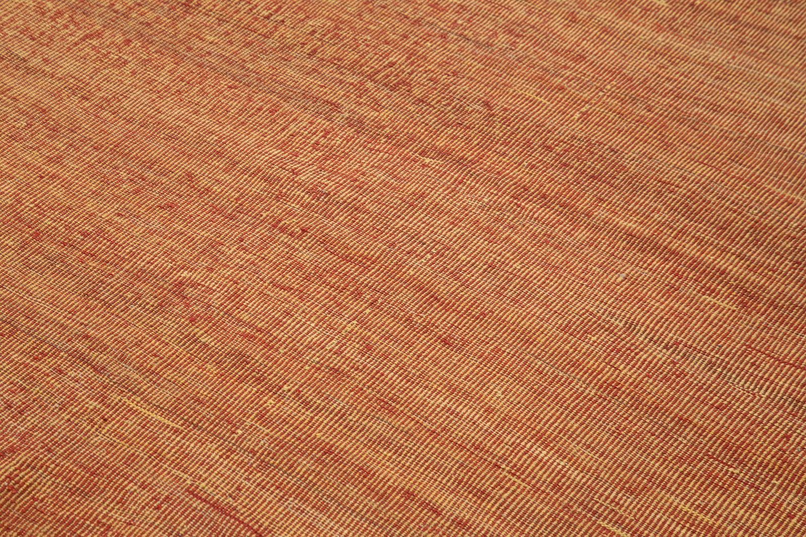 6x9 Oranje Eigentijds Kilim Vloerkleed photo 892.0