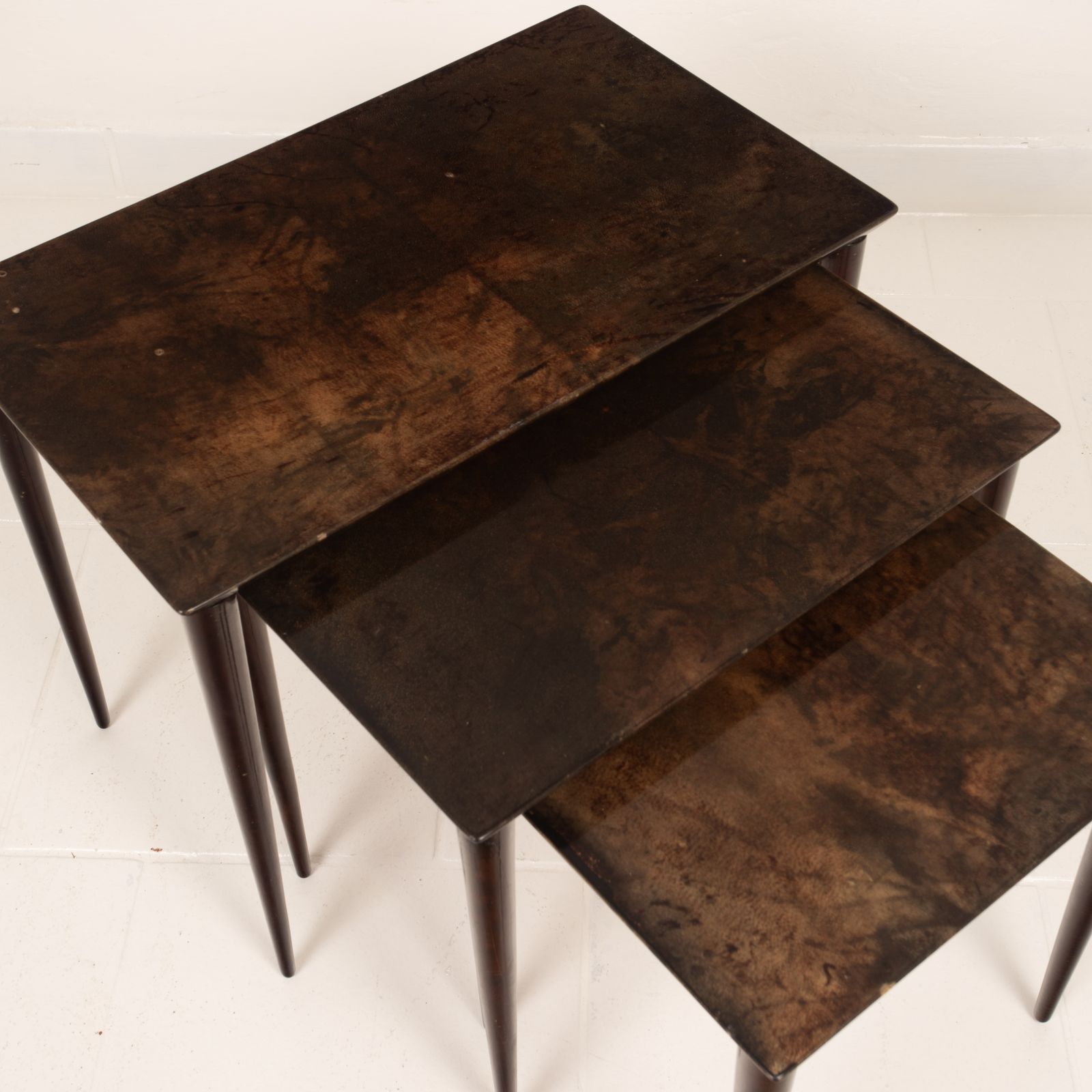 photo furniture Nesting Tables Model 764 By Aldo Tura For Tura Milano 1950