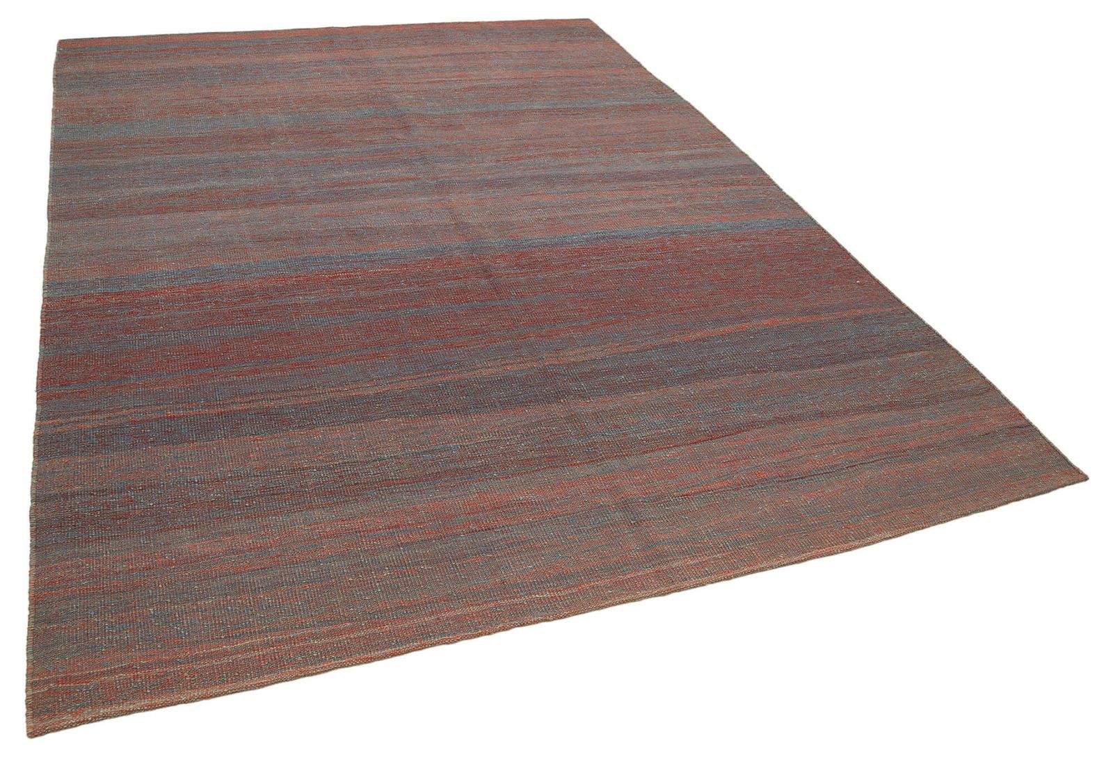 Tapis Kilim contemporain rouge 7x10 photo furniture