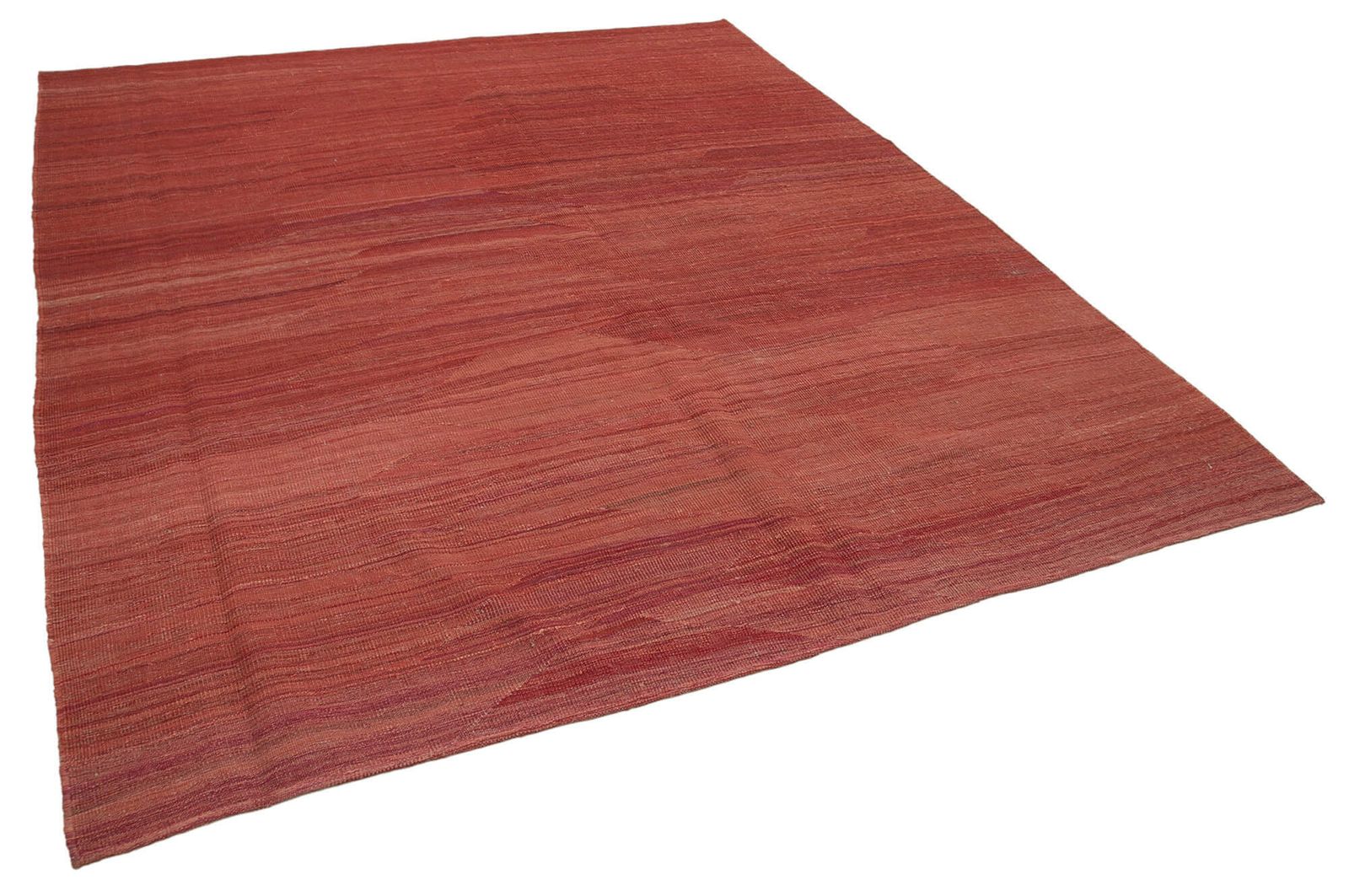 Tapis Kilim contemporain rouge, 8x9 photo furniture