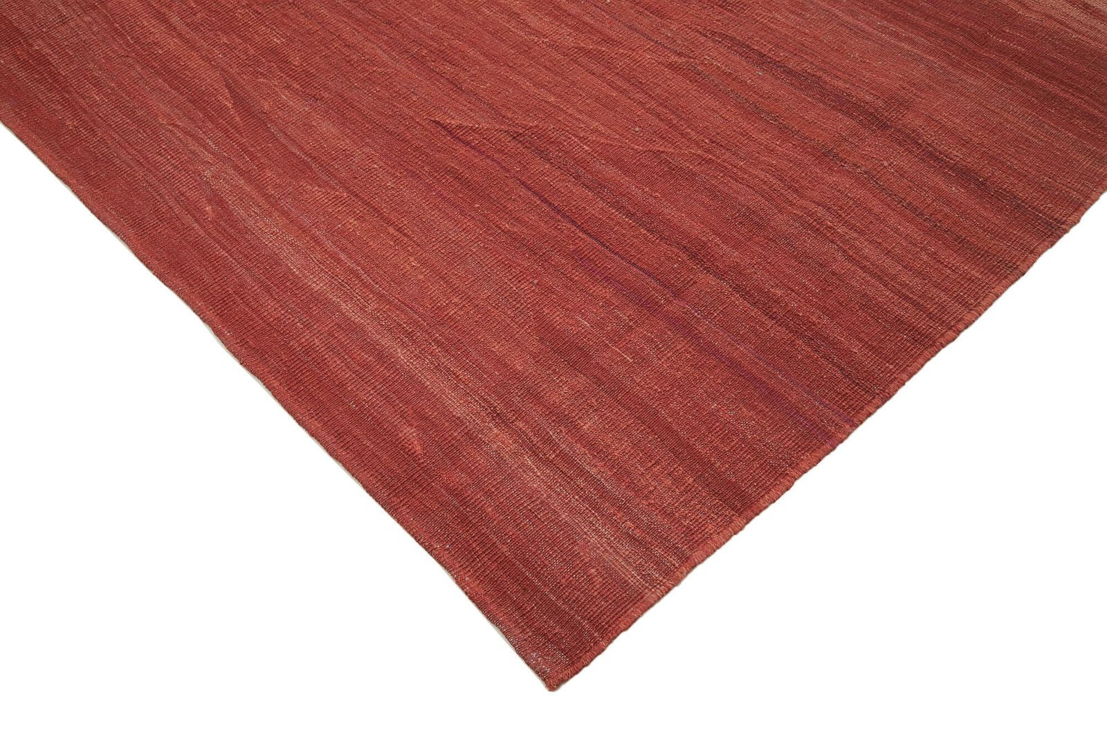 8x9 Rood Hedendaags Kilim Vloerkleed photo Textiel