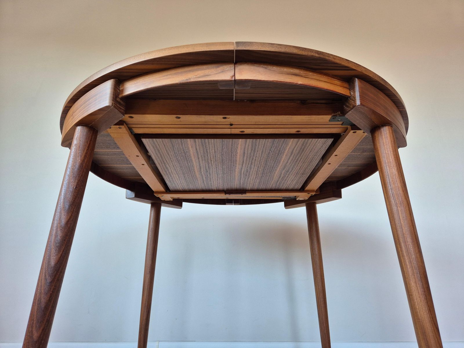 photo vintage Roundette Teak Extendable Dining Set By Hans Olsen For Frem Røjle, Denmark 1960s