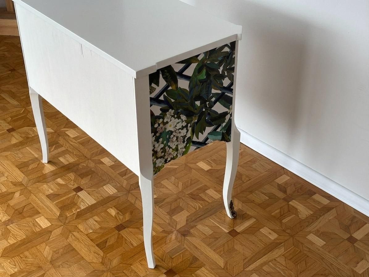 photo furniture Gustavian Chest With Christian Lacroix Print