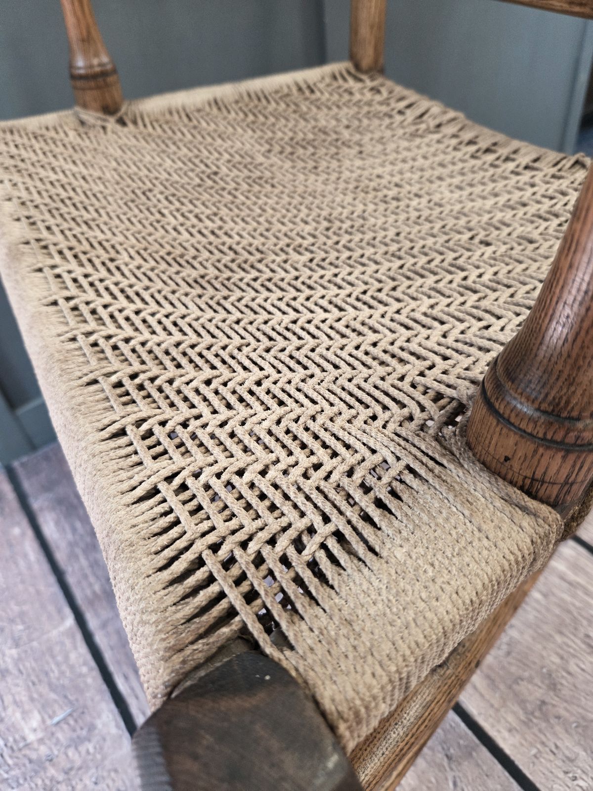 photo furniture 19th Century Vernacular Arts And Crafts Style Elm Armchair