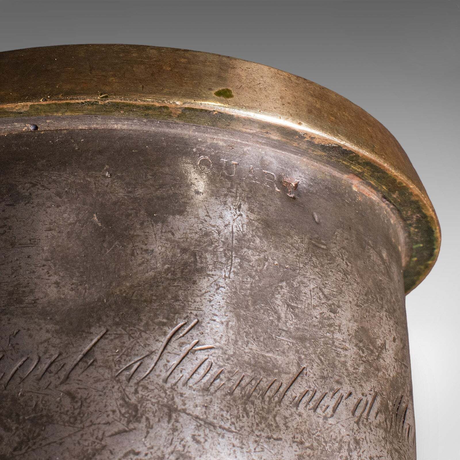 Antique Public House Tankard, English, Pewter, Quart Jug, Breweriana, Victorian photo vintage