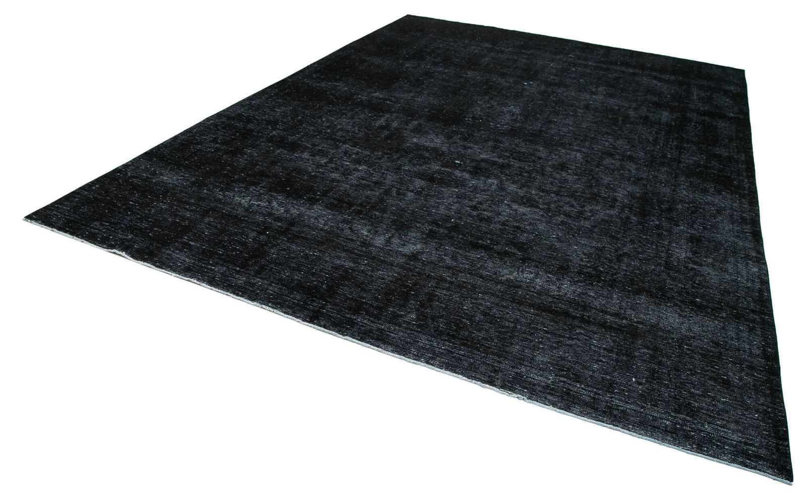 Grand tapis overdyed noir, 9x13 photo for sale
