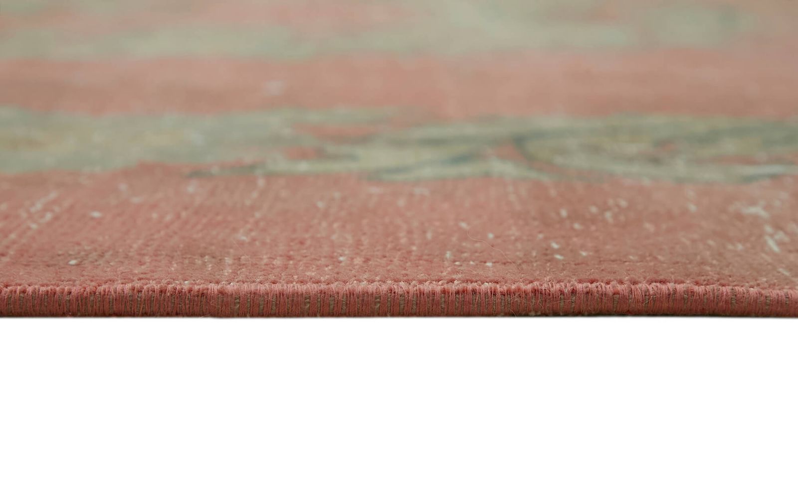 Grand tapis vintage rose 9x12 - 45514 photo vintage