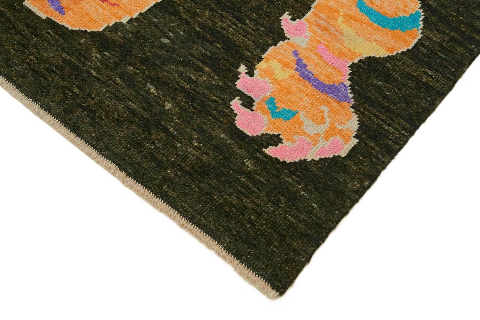 6x8 Hand Knotted Tiger Oushak Rug   46688 photo Textiles