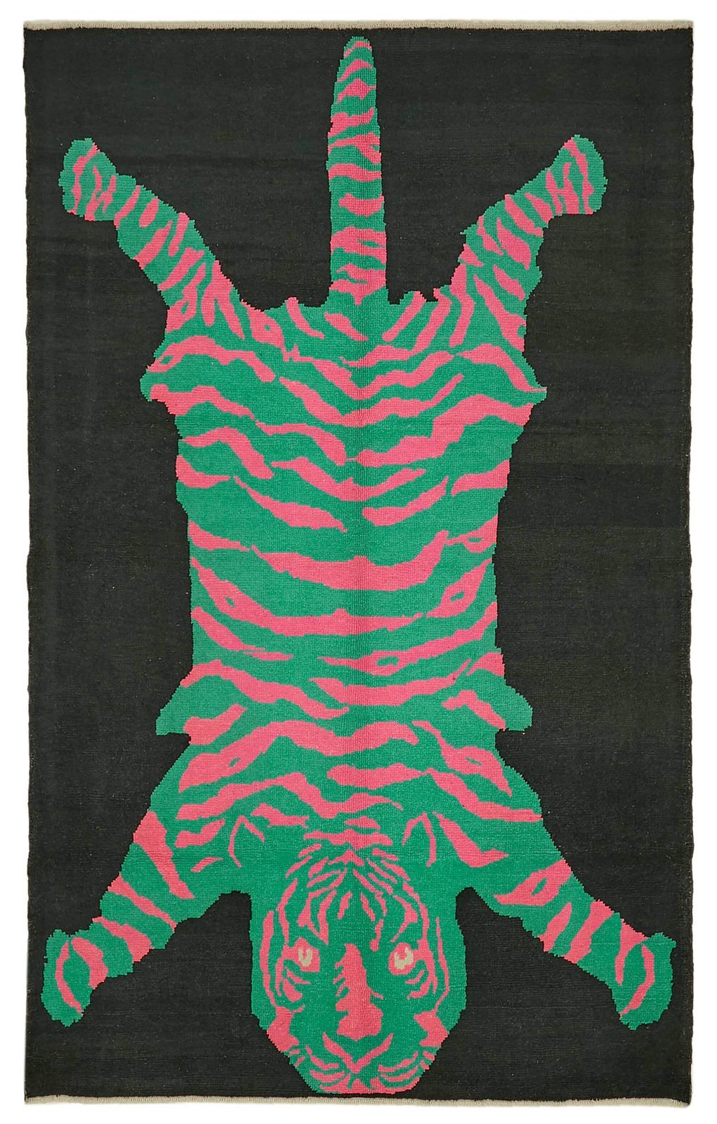 7x11 Hand Knotted Tiger Oushak Rug
