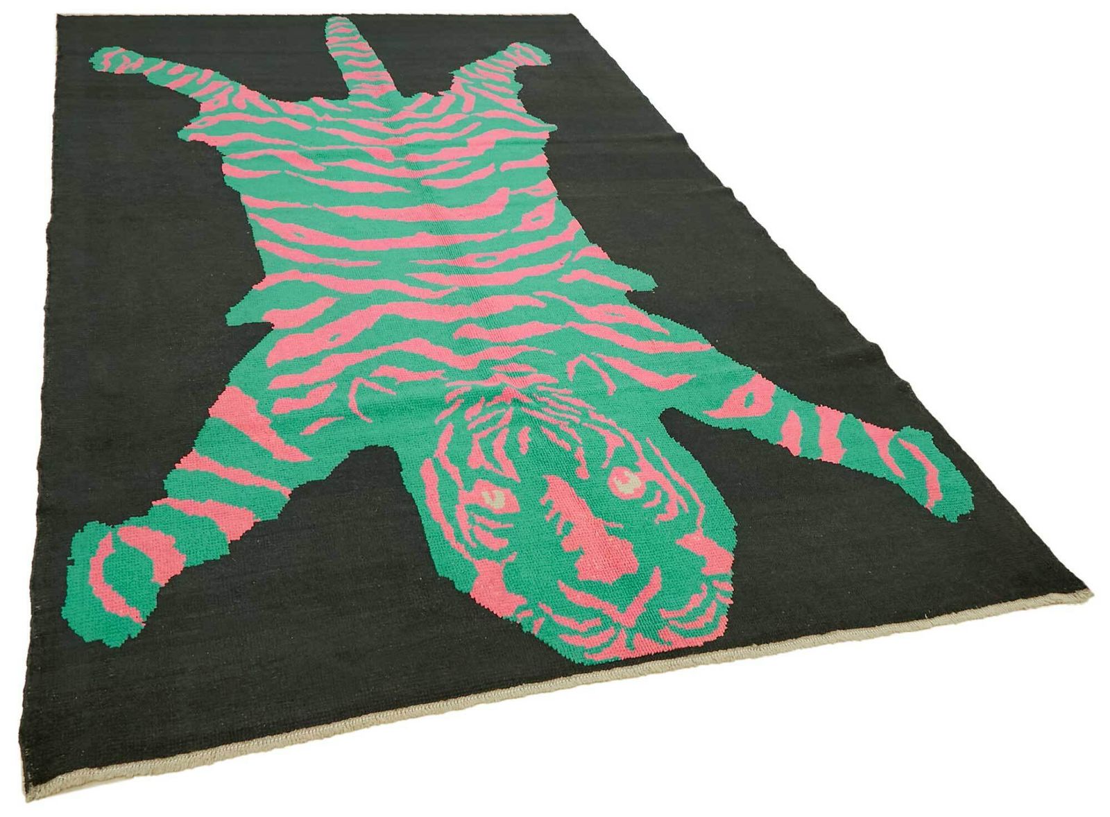 Tapis Oushak tigre noué à la main, 7x11 photo furniture