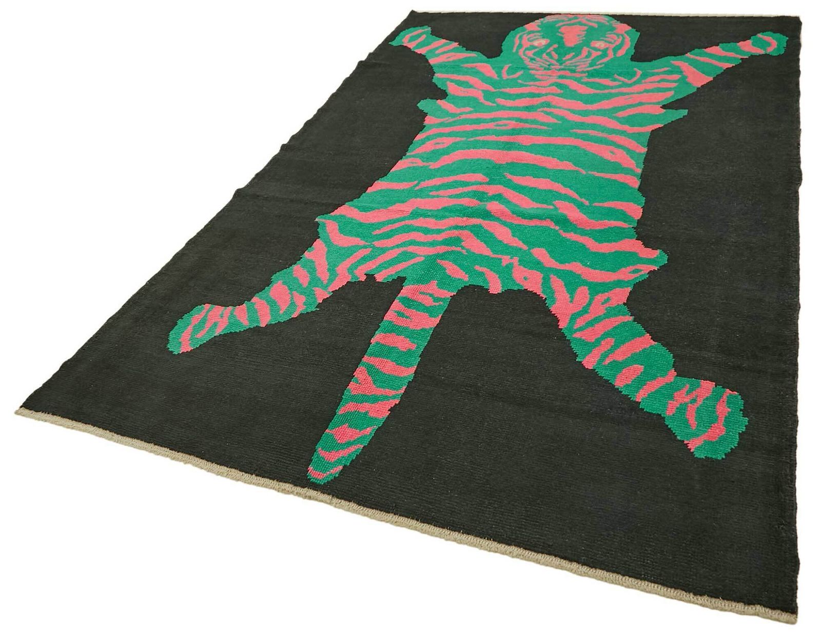 7x11 Hand Knotted Tiger Oushak Rug photo for sale