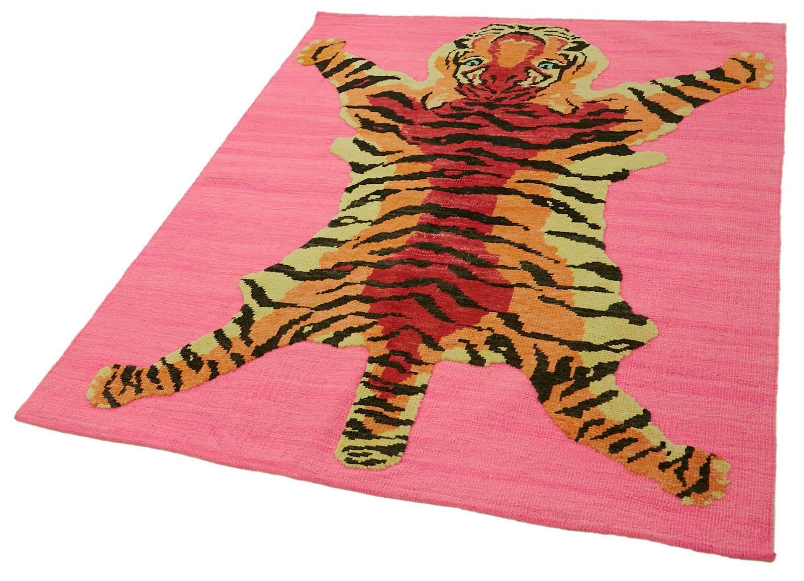 5x6 Handgeknoopt Tijger Oushak Vloerkleed   46685 photo for sale