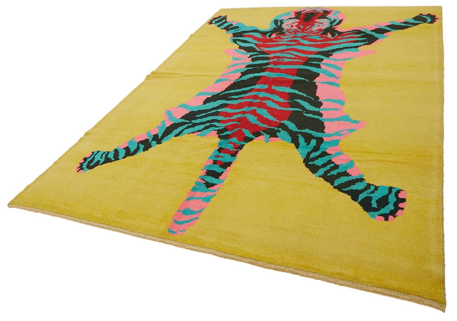 Tapis Oushak Tiger noué main 8x12 photo for sale