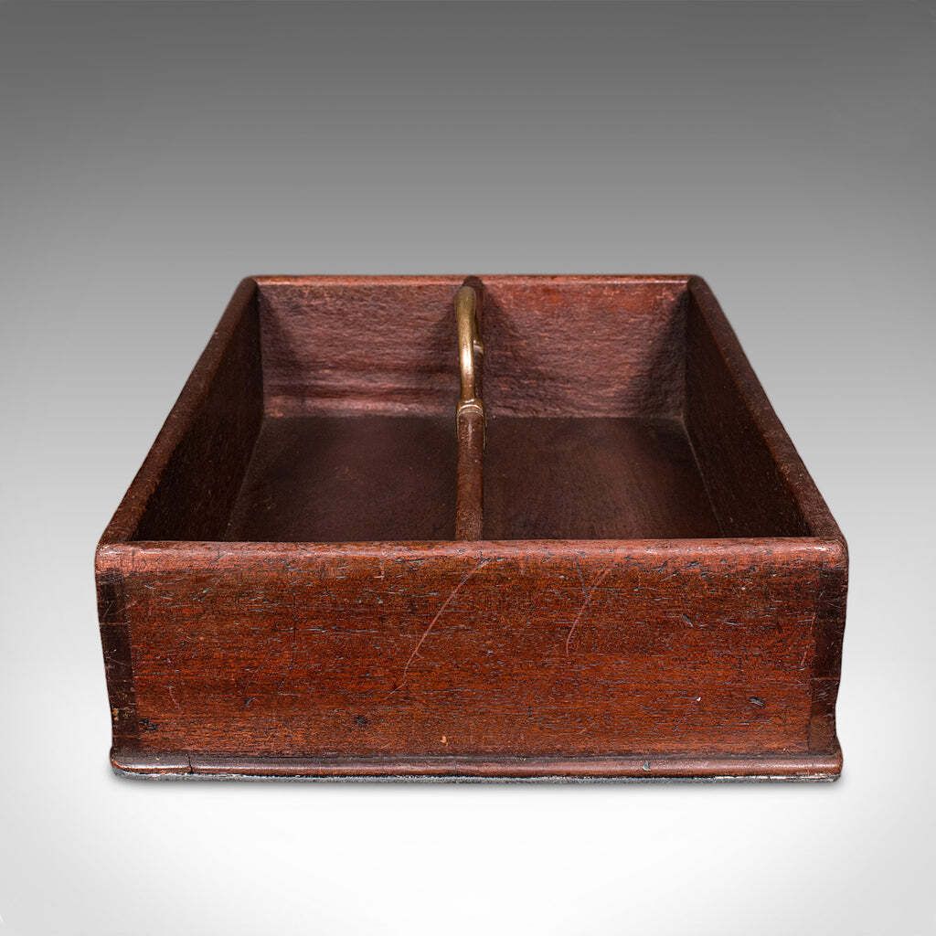 Antique Housemaid's Duty Carry, English, Work Box, Tray, Country House, Georgian photo for sale