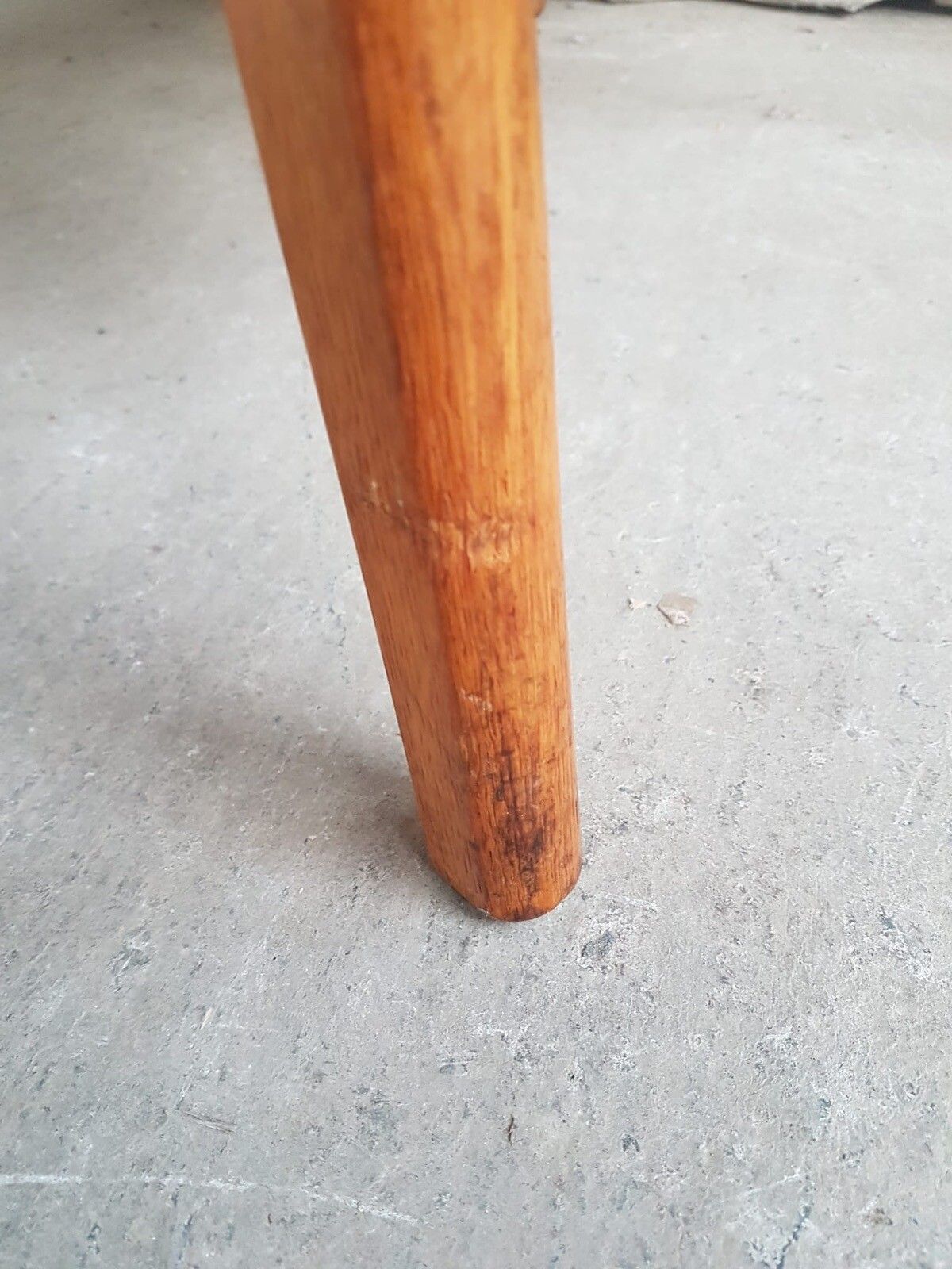 photo for sale Vtg Mid Century Oak Armchair Side Chair By Erik Kirkegaard For Hong Stole R340