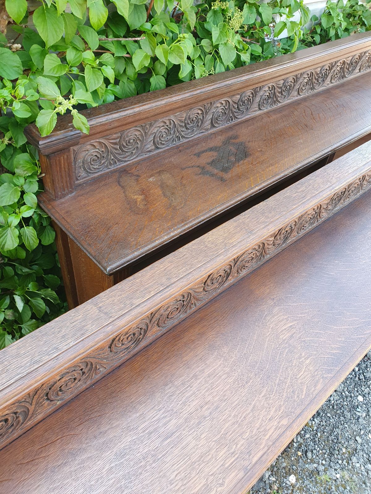 photo furniture Pair Of 19th Century Oak Bookcases 6' Wide