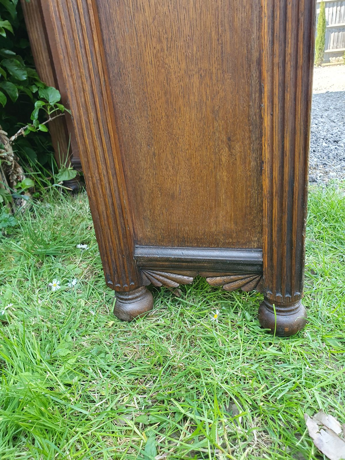 photo for sale Pair Of 19th Century Oak Bookcases 6' Wide