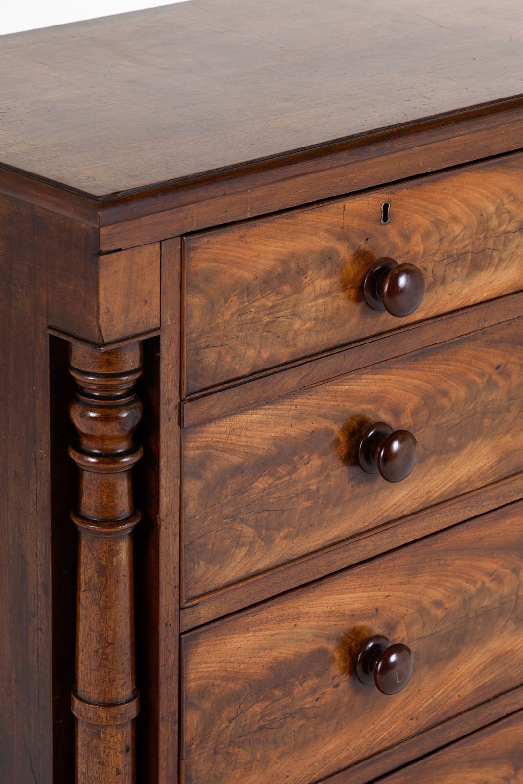 Victorian Flamed Mahogany Chest Of Drawers photo 1171.0