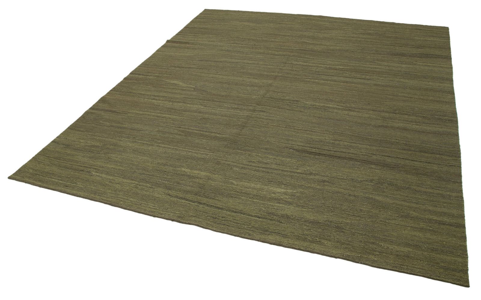Tapis Kilim contemporain vert, 8x10 photo for sale