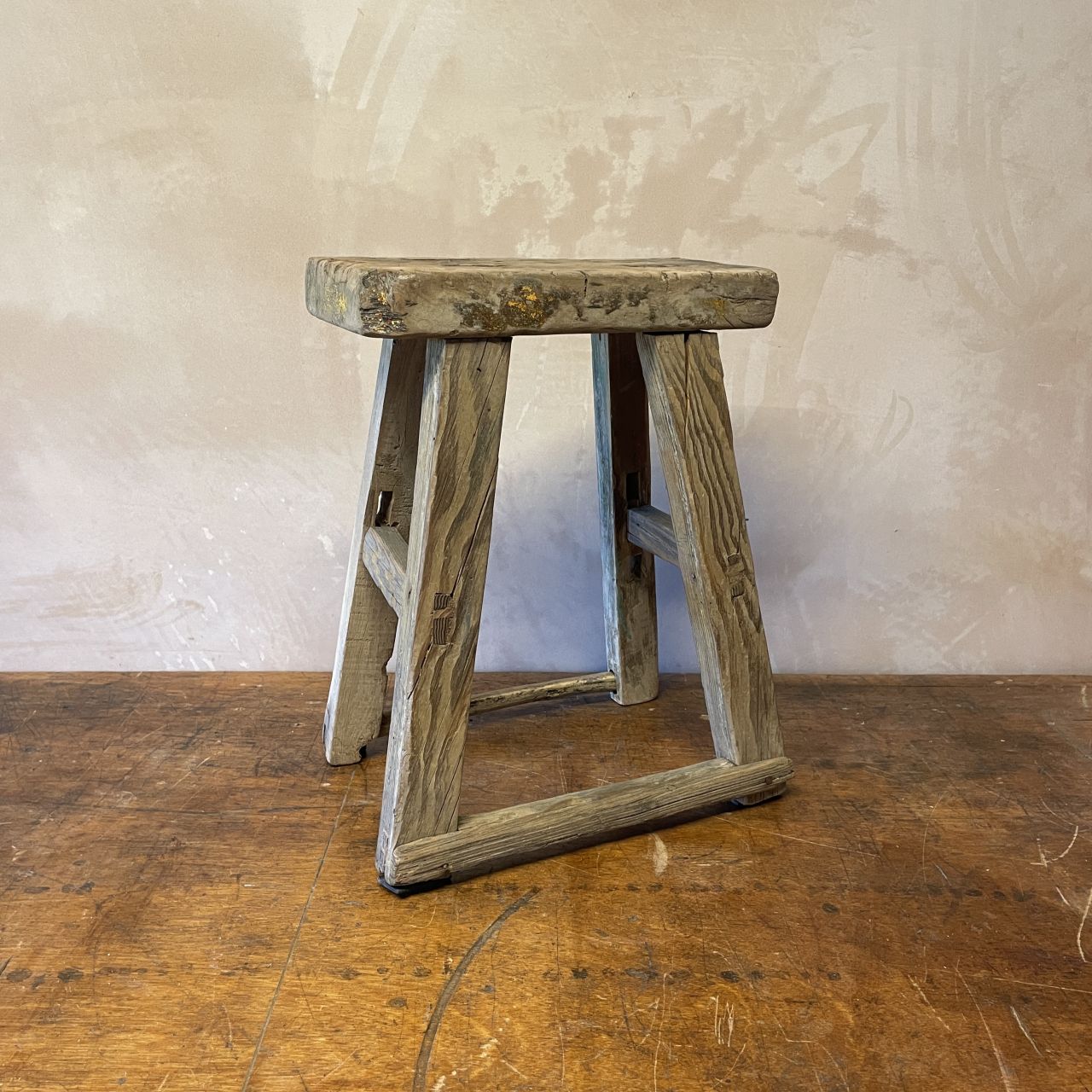 Rustic Wooden Stool