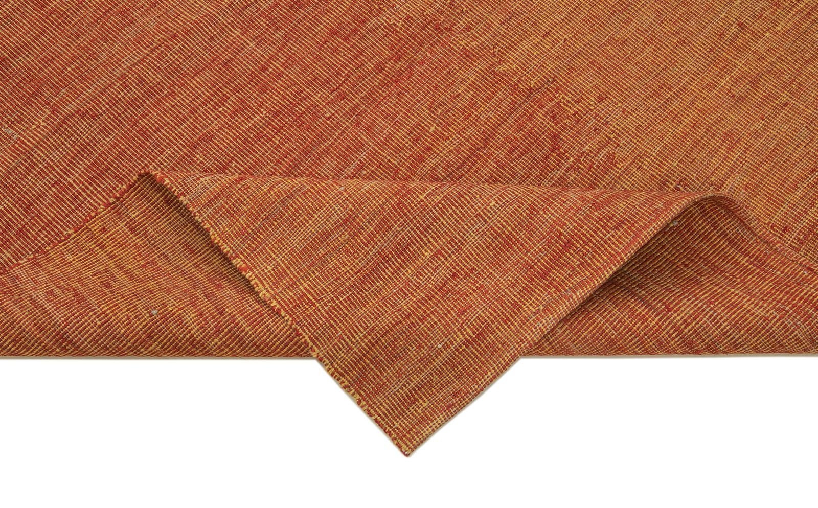 Tapis Kilim contemporain orange, 5x8 photo vinterior