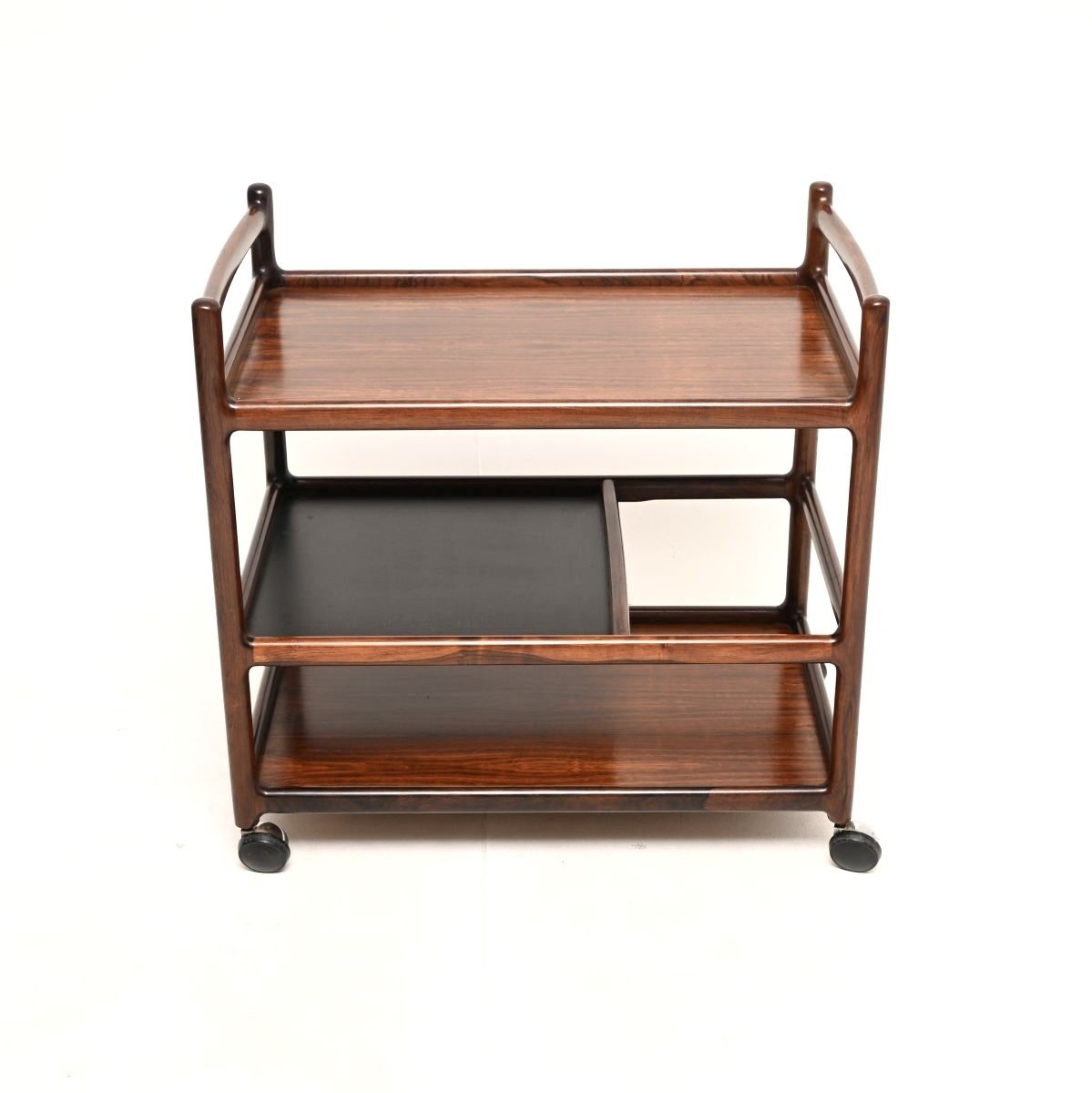 photo for sale Vintage Danish Rosewood Drinks Trolley By Henning Korch For Silkeborg