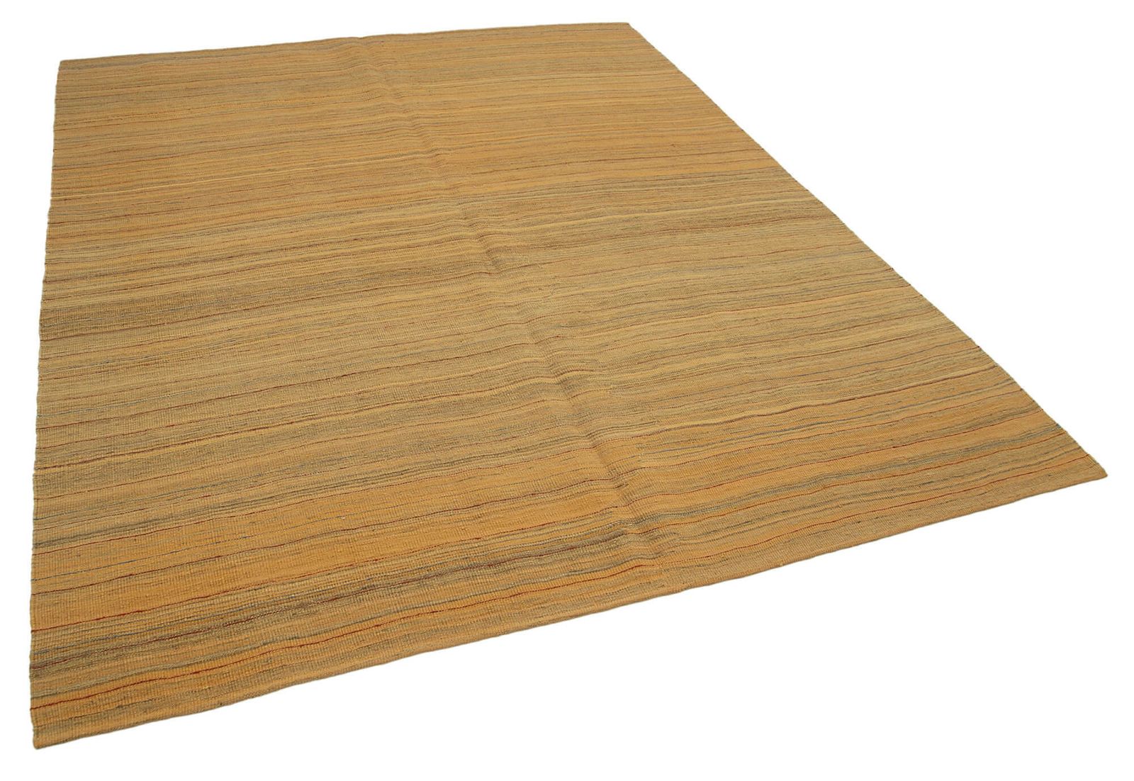 Tapis Kilim contemporain jaune, 7x8 photo furniture